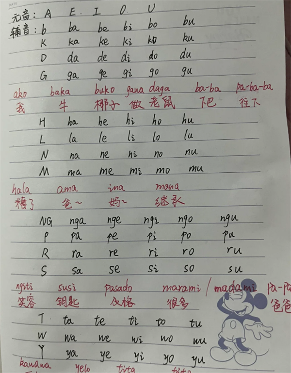 菲律宾的母语是什么语(字母表有几个)