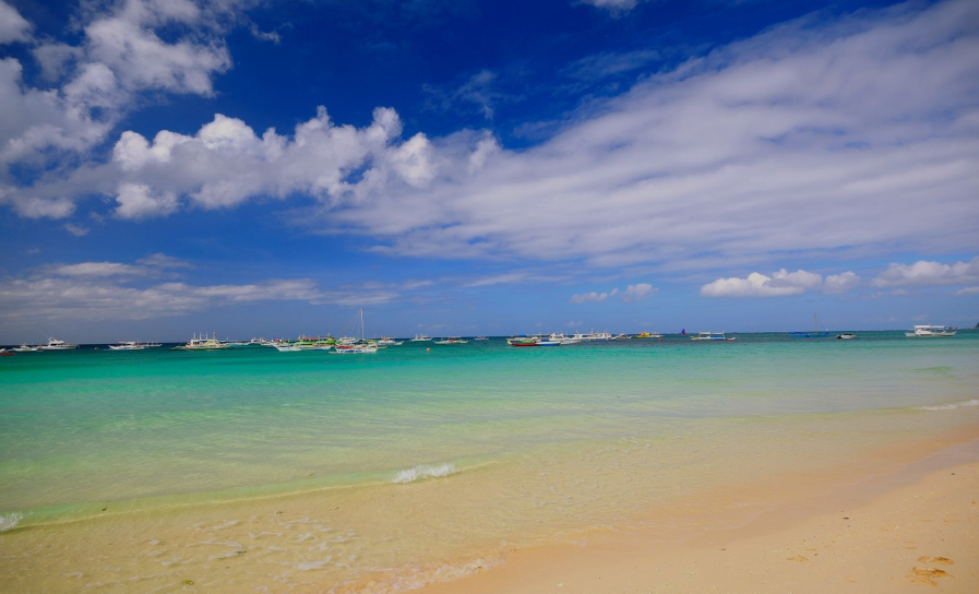 菲律宾长滩岛最美白沙滩