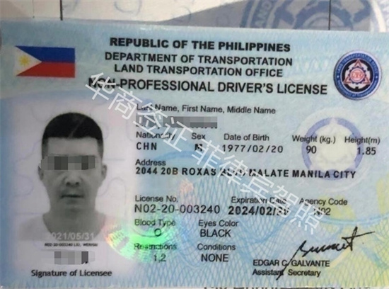 菲律宾驾驶证回国使用