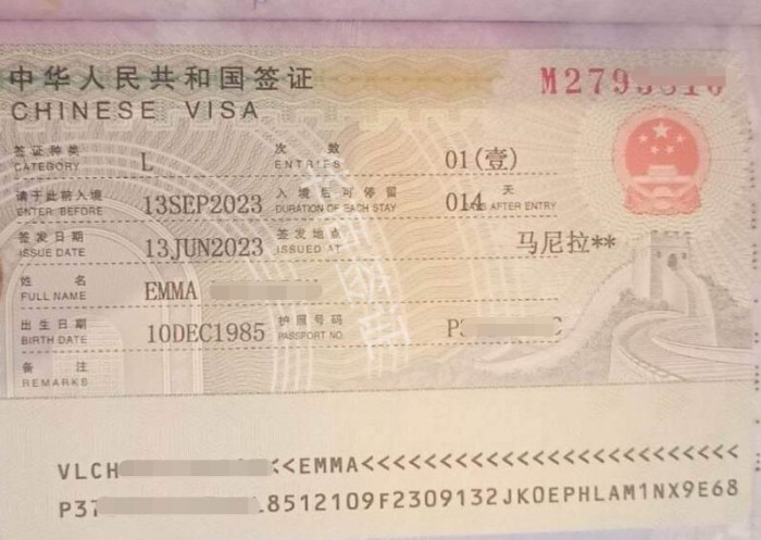 菲律宾人中国旅游签证要求（中国旅游签申请材料）